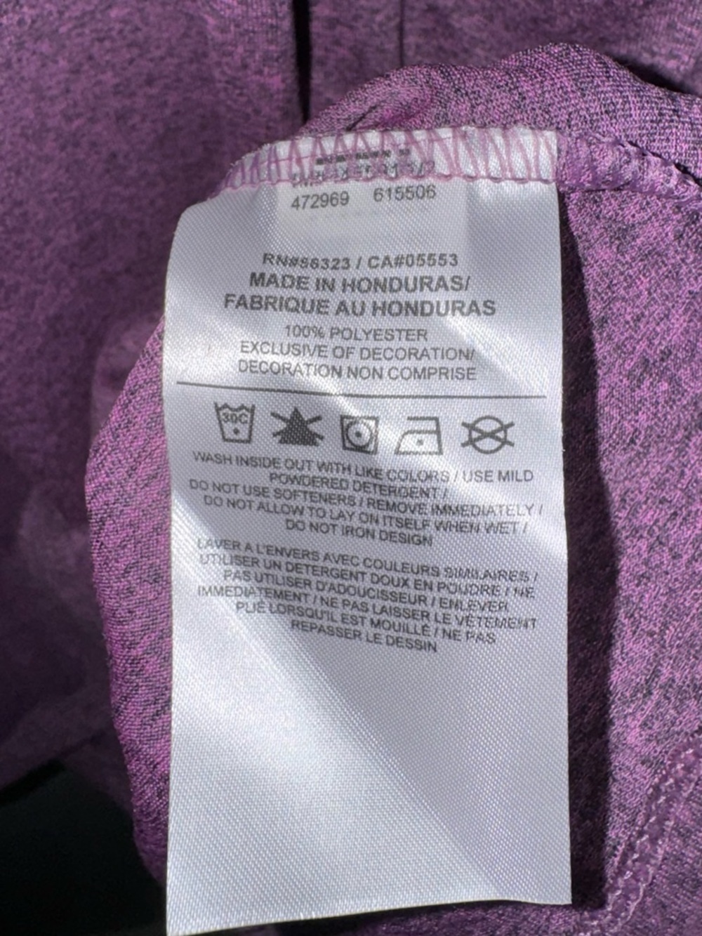 New with Tag The Nike Tee Legend Training T-shirt Purple Women’s Size Large - Picture 7 of 8